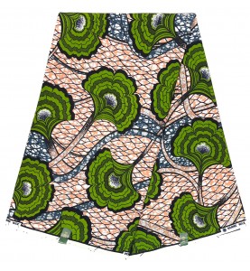 Wax Real tissu africain coton SANHEXCLU07 MULTI